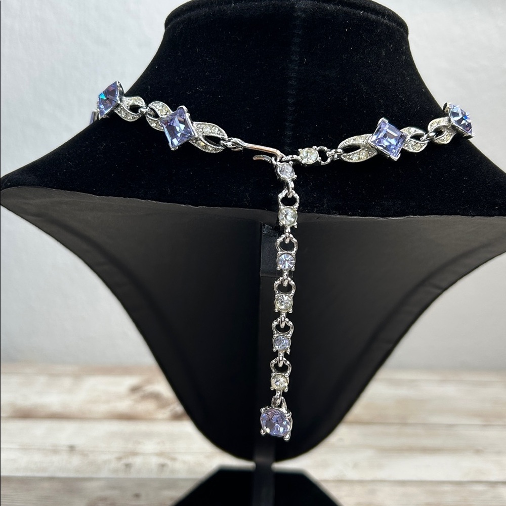 Bogoff Spectacular Silver and Purple Women's Necklace - Picture 3 of 11